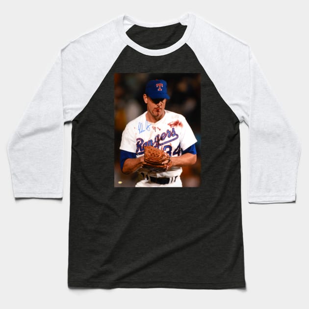 Nolan Ryan blood Baseball T-Shirt by winatanaura